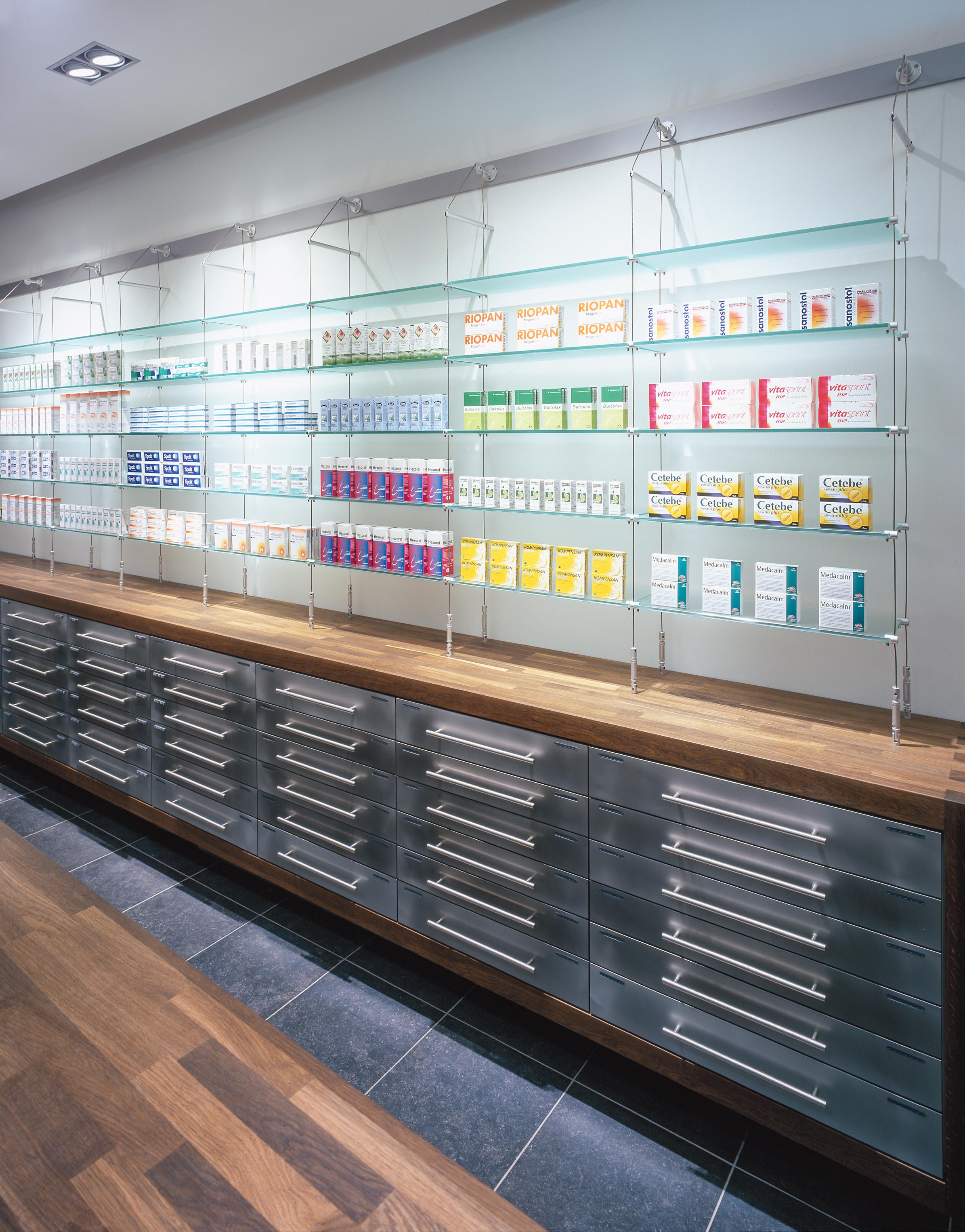 Medicine display and fast-moving products