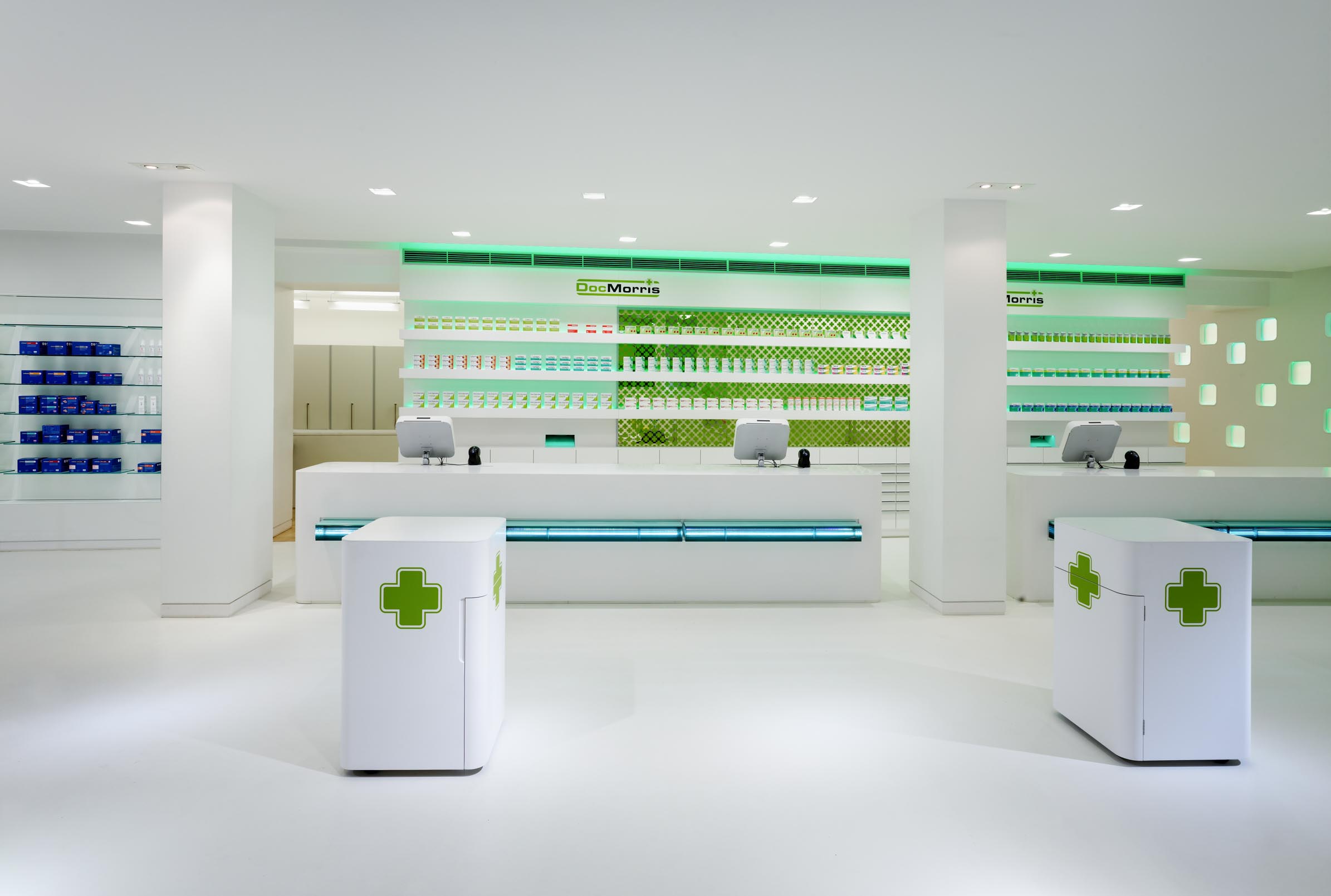 Prescription counters and medicine display
