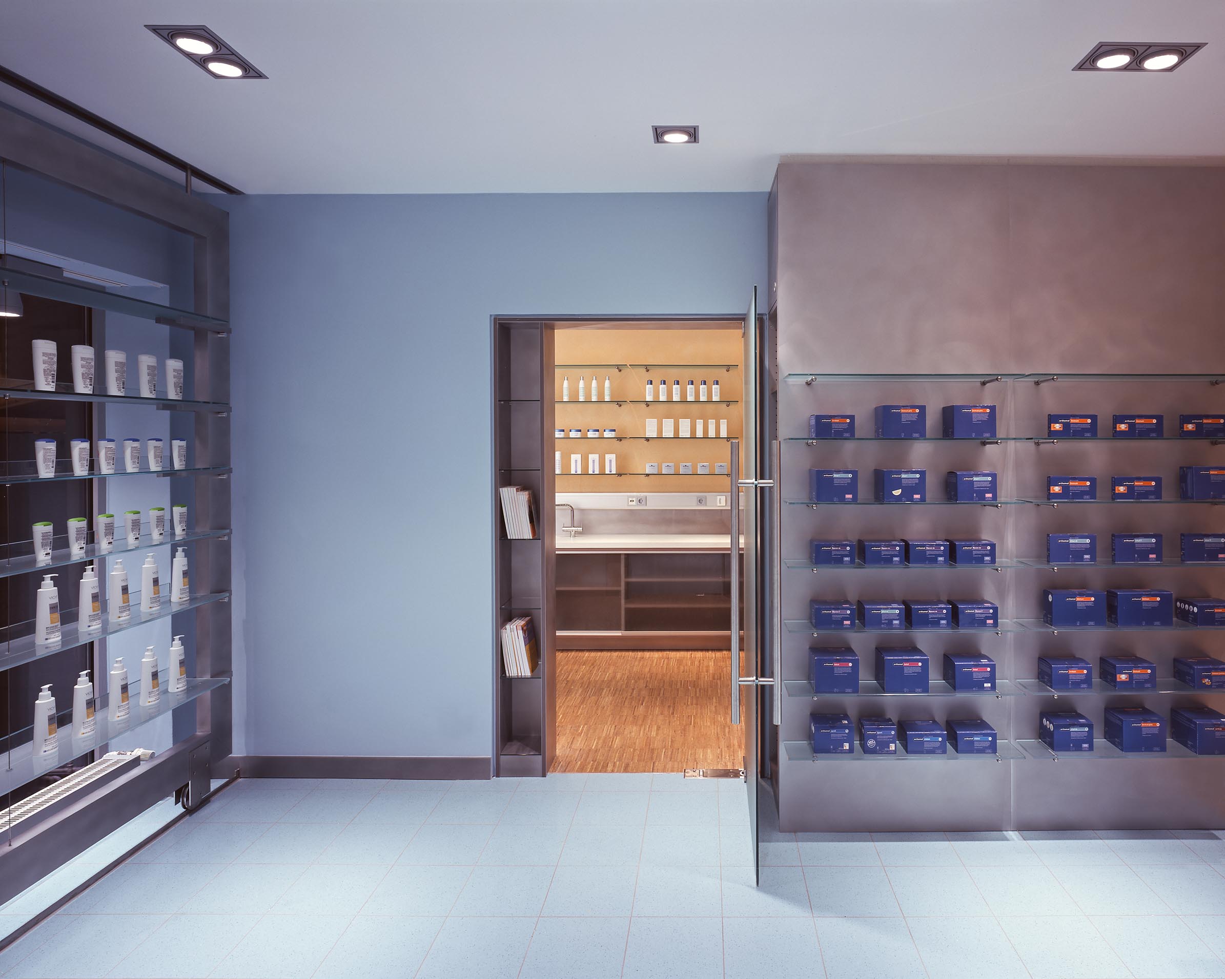 Self-service area and consultation room