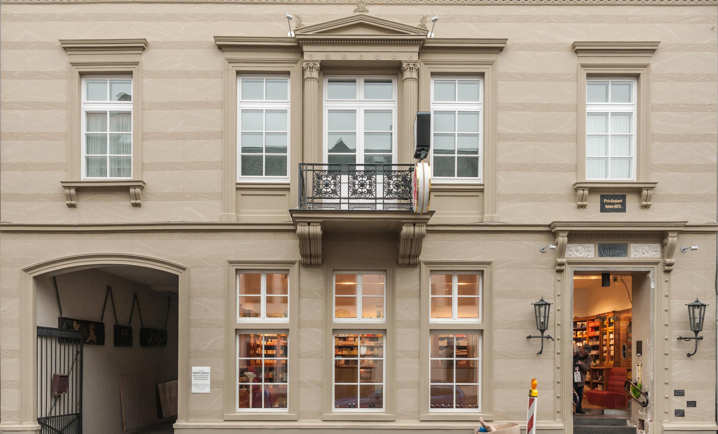 Restaurierte Fassade